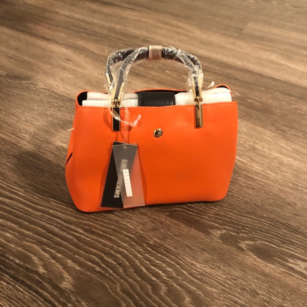Orange mini handbag